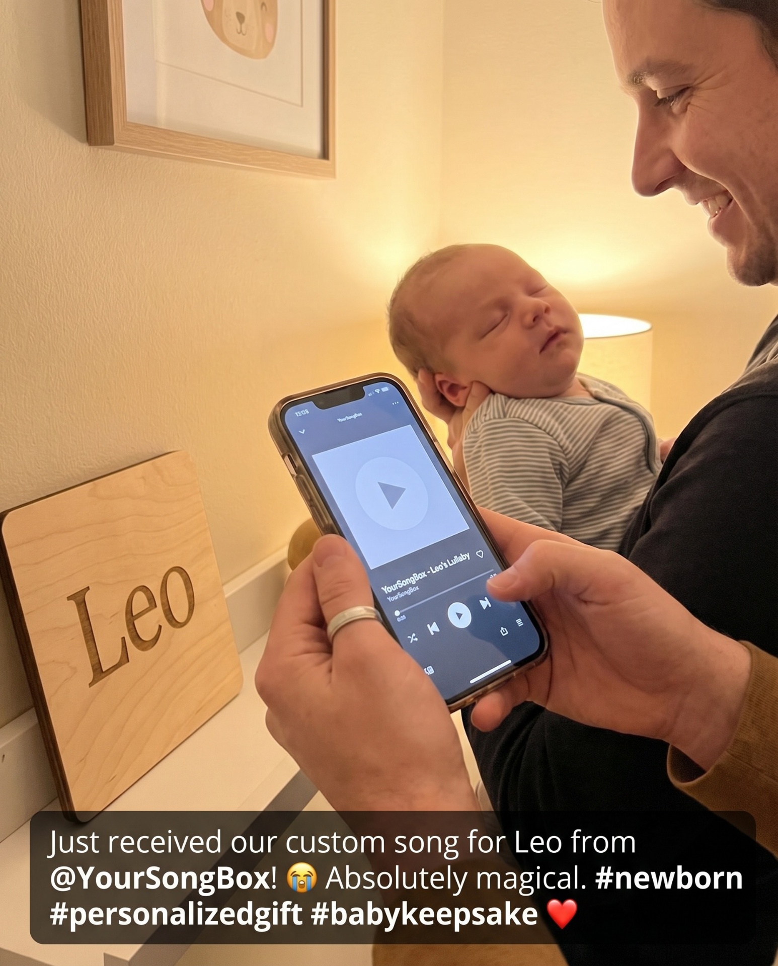 A parent holding a baby's tiny hand