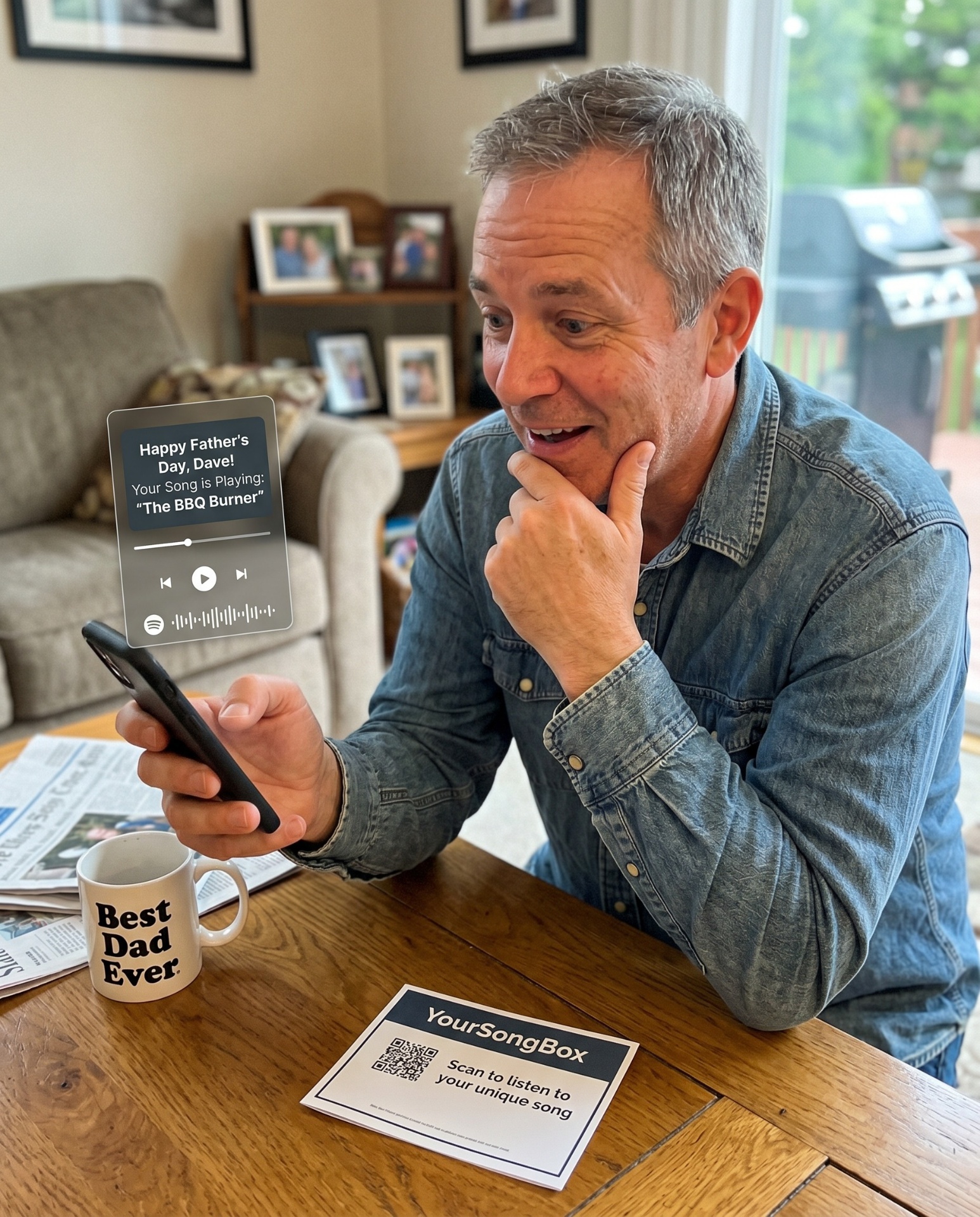 A quiet, tender moment of remembrance