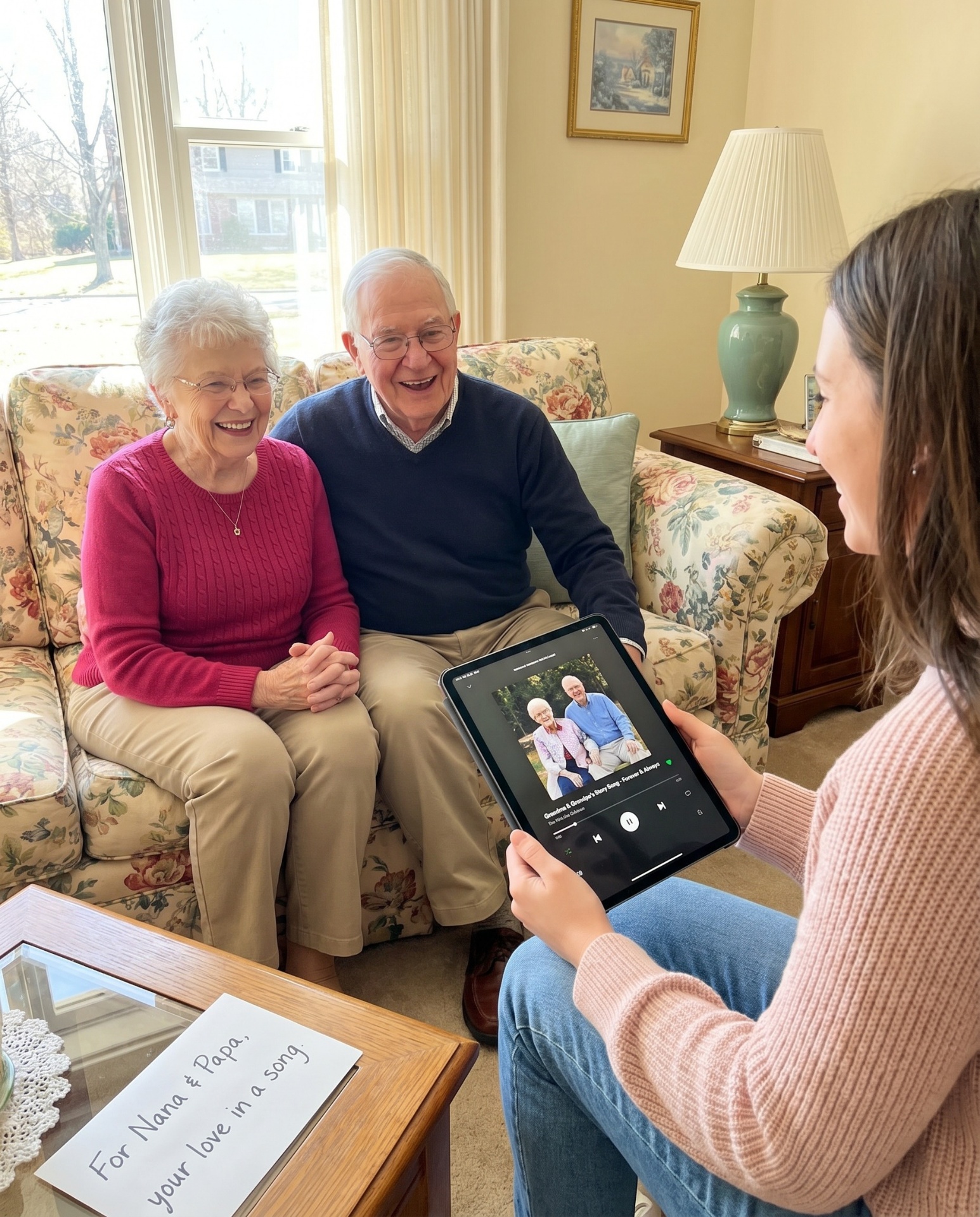 Grandparent and grandchild sharing a candid moment
